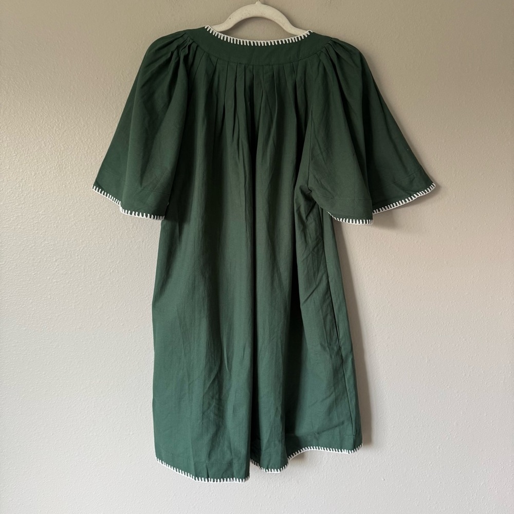 Tuckernuck Green Stitch Finley Flutter Sleeve Dress - Picture 7 of 8